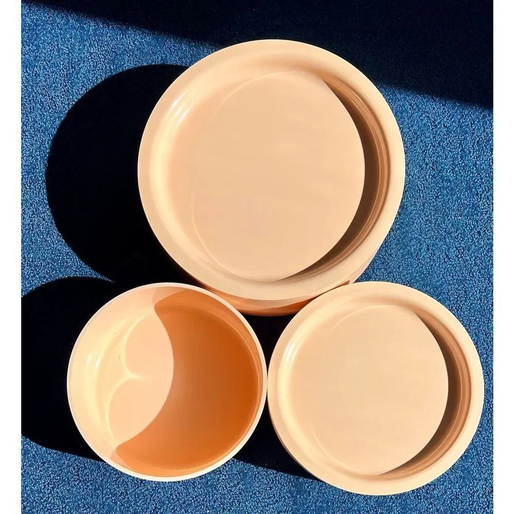 15 Piece Plate & Bowl Kasen Peter Pan Indiana Peach Plastic Melmac Melamine Set